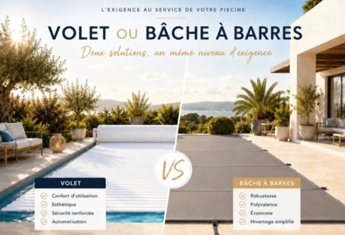 Volet ou bâche à barres