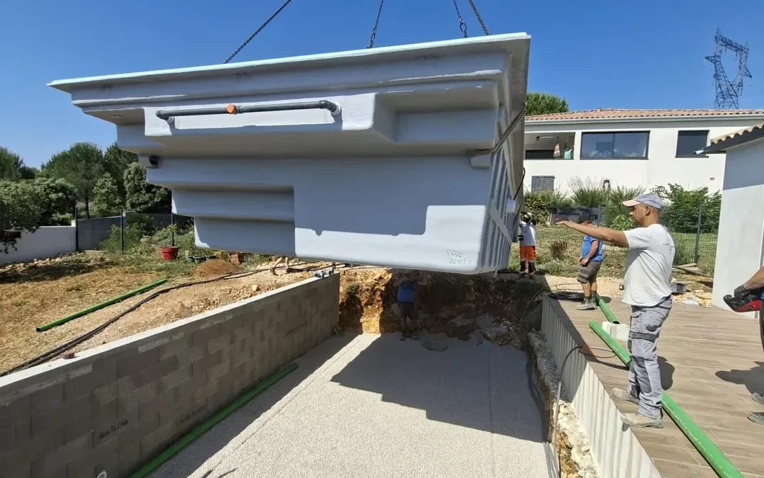 Suite du chantier à Combas dans le Gard